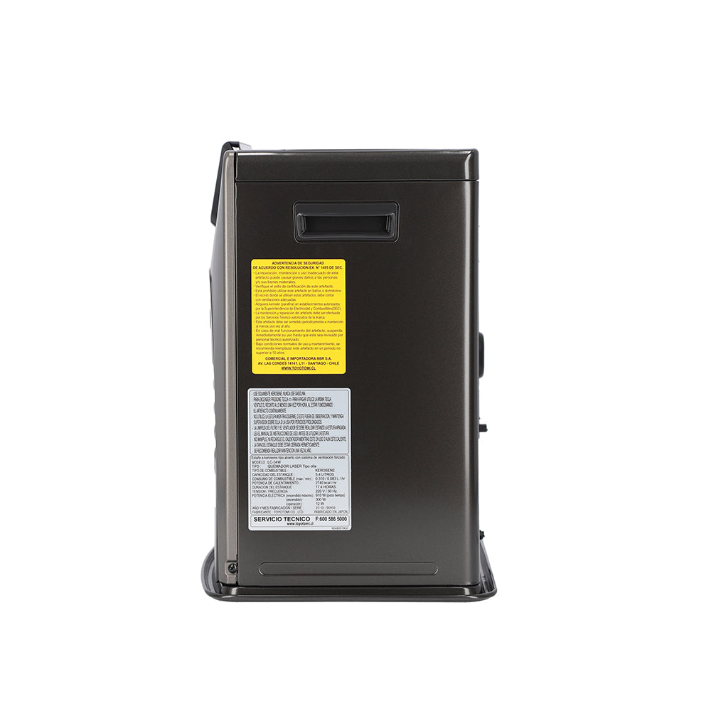 Estufa a Kerosene Láser Wi-Fi 3,2 kW LC-34W Metallic