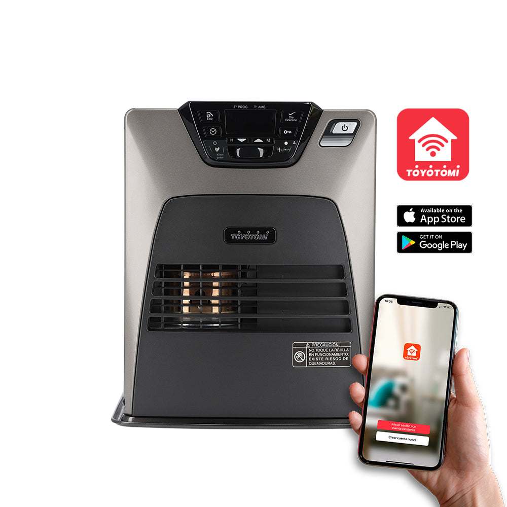 Estufa a Kerosene Láser Wi-Fi 3,2 kW LC-34W Metallic